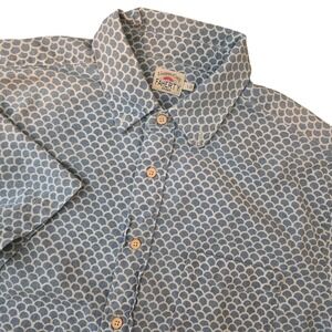 Faherty Man Size L Breeze  Fish Scale Redux short sleeve shirt MWC0017-FSR